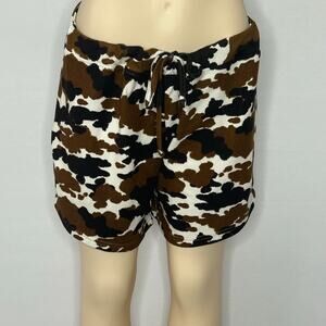 Buc-ee’s Cow Print Shorts Womens 2X Western Lounge Y2K Festival Beaver Logo